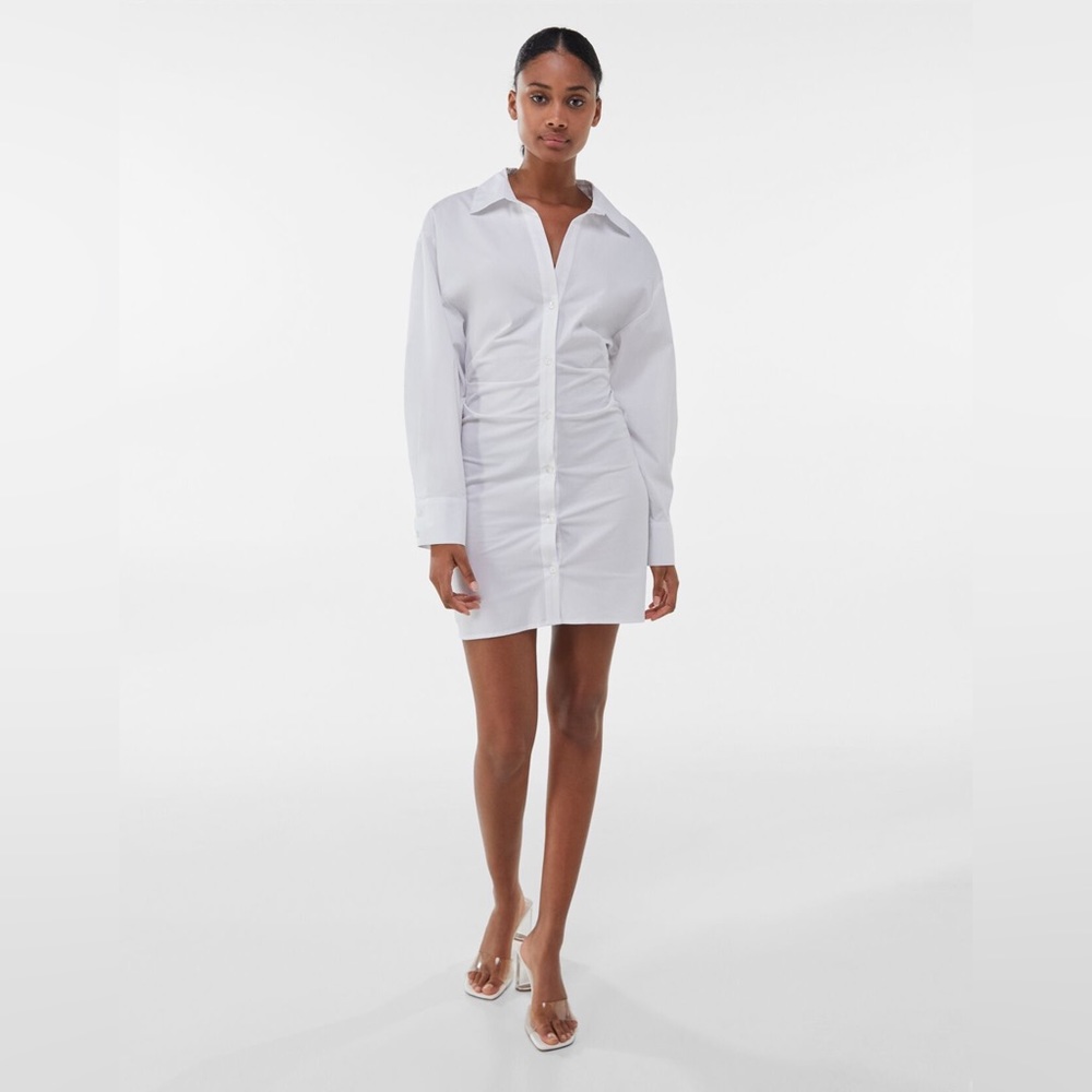 Bershka white dress size medium new with tags